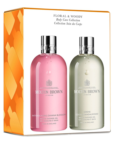 Molton Brown London Unisex 2 X 10oz Floral & Woody Body Care Collection In White