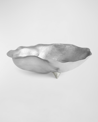 Michael Aram Ocean Reef Large Oyster Shell Bowl In Silver