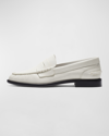 Rag & Bone Carter Calfskin Penny Loafers In Antique White