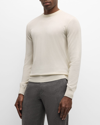 Ralph Lauren Men's Cashmere Crewneck Sweater In Cream