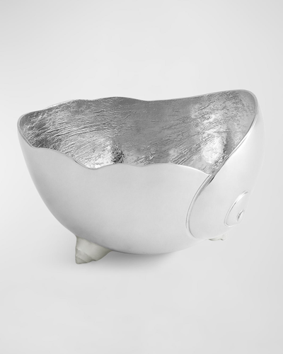 Michael Aram Ocean Reef Small Moon Shell Bowl In Silver