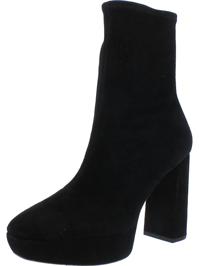 Loeffler Randall Camden Suede Platform Ankle Boots In Black