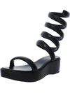 Cult Gaia Gabi Spiral Strap Sandals In Black