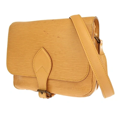 Pre-owned Louis Vuitton Cartouchiere Leather Shoulder Bag () In Yellow