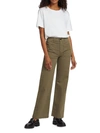 Askk Ny Sailor High Waist Wide Leg Pants In Green
