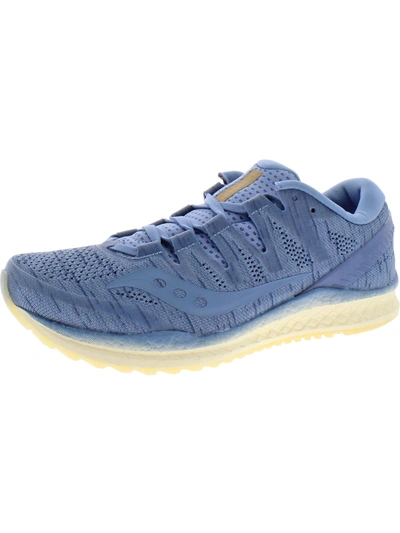 Saucony Freedom Iso 2 Womens Logo Lightweight Running Shoes In Blue