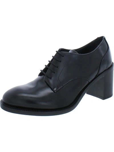 Lafayette 148 Tomas Lace Up Womens Leather Lace Up Oxfords In Black