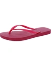 Havaianas Slim Womens Flip-flops Slip On Thong Sandals In Multi