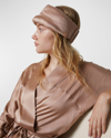 Lunya Washable Mulberry Silk Sleep Mask In Otium Tan/ Black