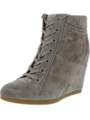 VERONICA BEARD ELISSA WOMENS SUEDE COVERED HEEL ANKLE BOOTS