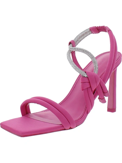 Jonathan Simkhai Women's Cassie Crystal-strap Satin Sandals In Pink