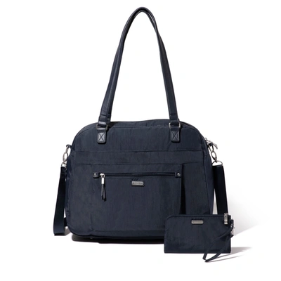 BAGGALLINI OVERNIGHT EXPANDABLE LAPTOP TOTE WITH RFID PHONE WRISTLET