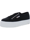 SUPERGA WOMENS CANVAS FRONT LACE CASUAL SHOES
