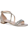 Paradox London Elyse Womens Open Toe Ankle Strap Heels In Multi