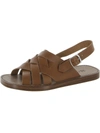 Re/done 90s Fisherman Womens Leather Slip On Fisherman Sandals In Brown
