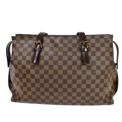 Pre-owned Louis Vuitton Chelsea Canvas Shoulder Bag () In Brown
