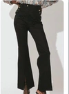 Cleobella Heather Slit Pant In Black In Black