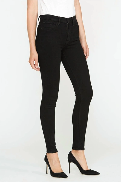 Hudson Barbara High Rise Skinny Jeans In Black