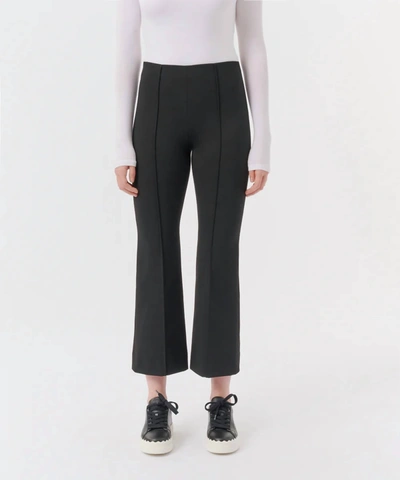 Atm Anthony Thomas Melillo Ponte Knit Kick Flare Pants In Black