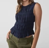 Sanctuary Shirred Sleeveless Top In Multi