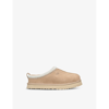 UGG UGG BOYS TAN KIDS TASMAN CONTRAST-STITCH SUEDE AND SHEARLING SLIPPERS