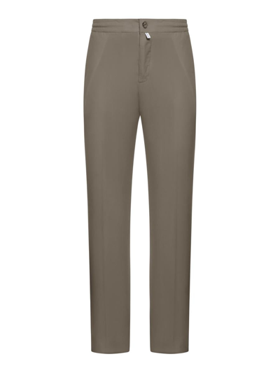 Kiton Jeans In Taupe
