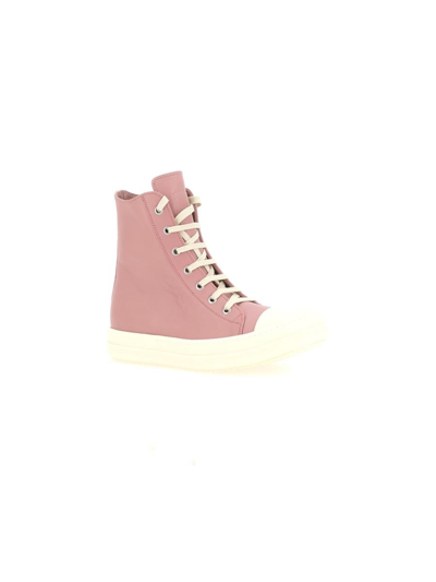 Rick Owens Sneakers In Pink/milk/milk