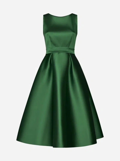 P.a.r.o.s.h Papavero Duchesse Dress In Green