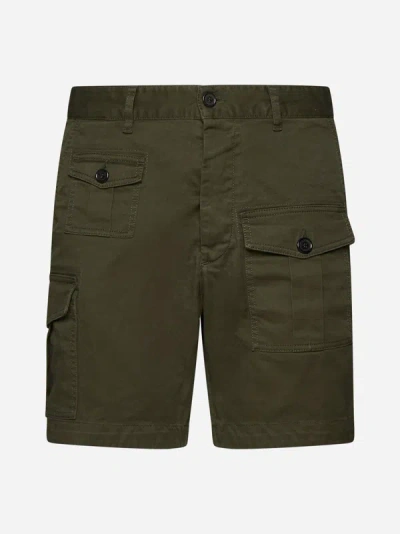 Dsquared2 Shorts In Military Green