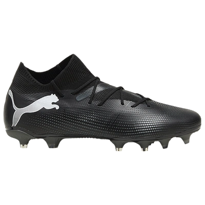 Puma Future 7 Match Firm Ground/artificial Ground Men's Soccer Cleats Shoes In Black- White