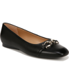 Naturalizer Skimmer Flat In Black Leather
