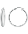 Giani Bernini Polished Small Hoop Earrings In Sterling Silver, 20mm, Created For Macy's In Silver
