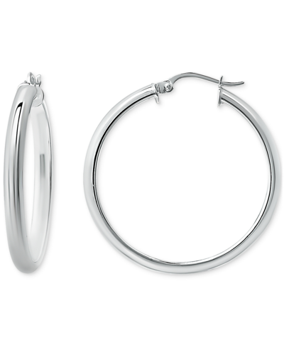 Giani Bernini Polished Small Hoop Earrings In Sterling Silver, 20mm, Created For Macy's