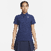 Nike Women's Tour Dri-fit Adv Short-sleeve Golf Polo In Blue