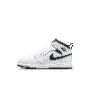 Jordan 1 Mid Little Kids' Shoes In White