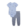 Nike Baby (0-9m) 2-piece Printed Bodysuit Set In Grey