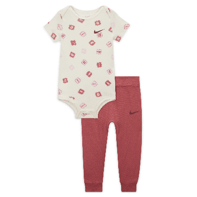 Nike Baby (12-24m) 2-piece Printed Bodysuit Set In Brown