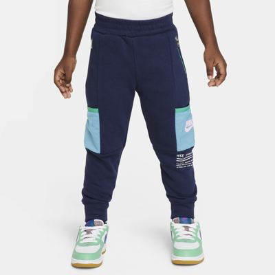 Nike Babies' Sportswear Paint Your Future Toddler French Terry Pants In Blue