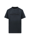 Maison Margiela Reverse Logo Cotton Jersey T-shirt In Black  