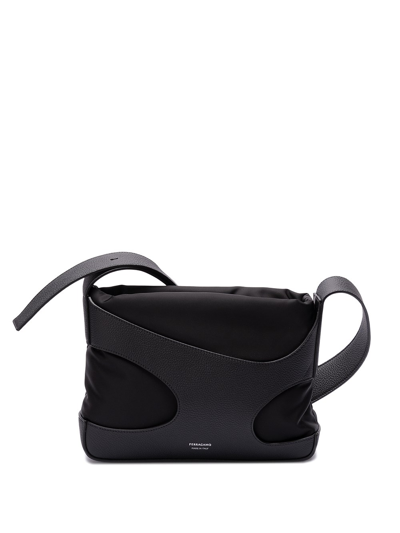 Ferragamo `cut Out` Shoulder Bag In Black  