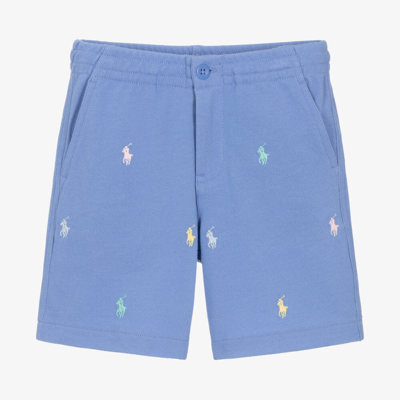 Ralph Lauren Babies' Boys Blue Cotton Shorts