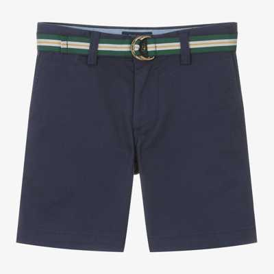 Ralph Lauren Babies' Boys Blue Cotton Super Skinny Fit Shorts