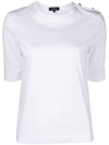 Fay White Crew-neck T-shirt In White