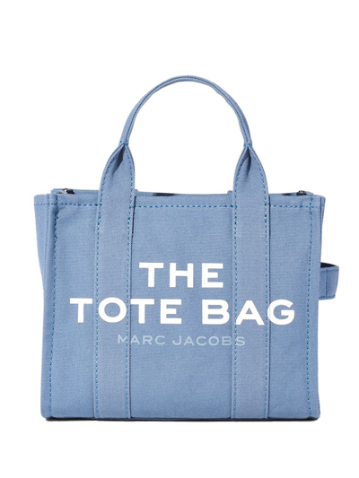 Marc Jacobs The Small Tote In Canvas Color Blue Denim