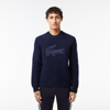 LACOSTE MEN'S WOOL SWEATER WITH QUILTED CROC BADGE - 3XL - 8