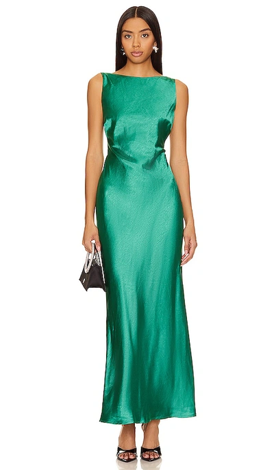 Runaway The Label Samsara Maxi Dress In Emerald