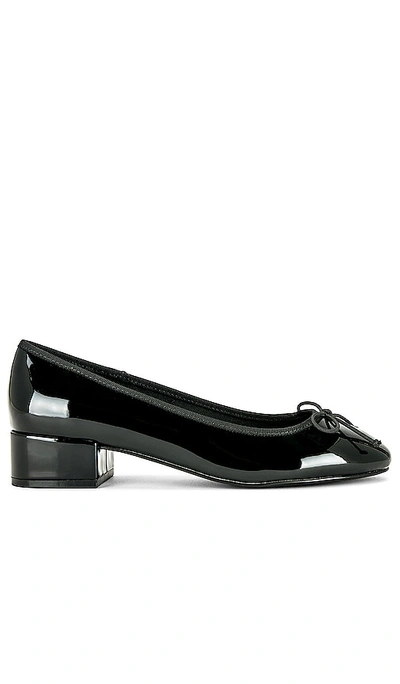 Steve Madden Women's Cherish Block-heel Ballet Flats In Black Patent