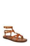 Sam Edelman Teeni Gladiator Sandal Cognac Brown Leather In Honey Brown