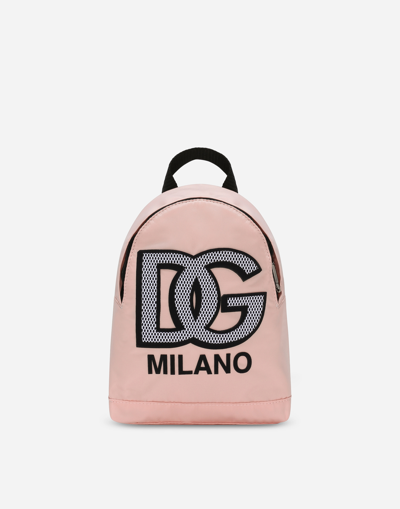 Dolce & Gabbana Nylon Backpack In Pink