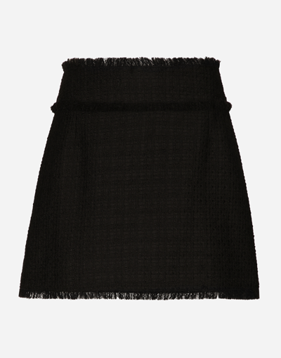 DOLCE & GABBANA RASCHEL TWEED MINISKIRT